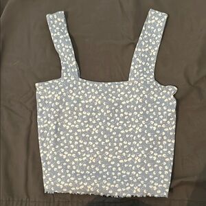 PAC Sun Women's Blue and White Patterned Top